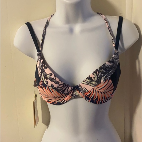Maaji Seashells Night Bikini Top Sz M - Picture 4 of 9